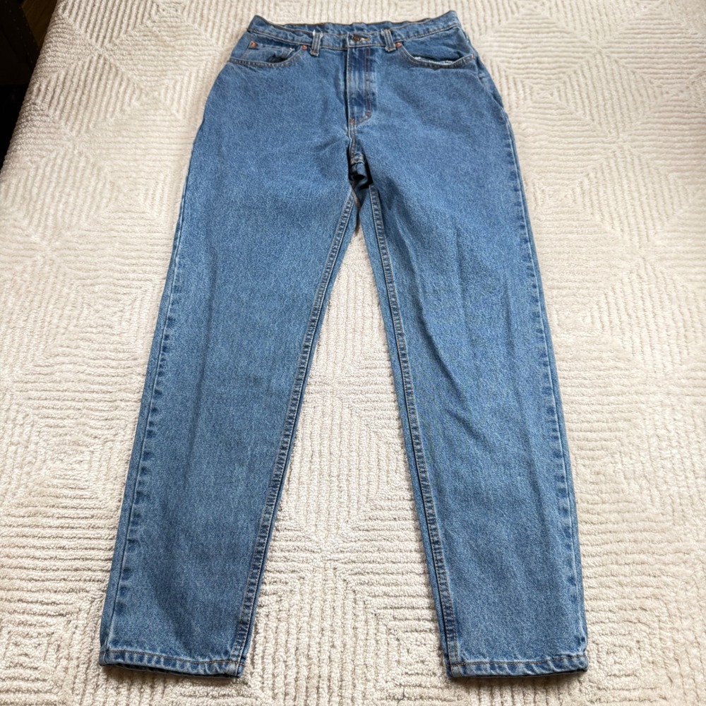Vintage Jordache Mom Jeans Womens 15/16 Blue High Waisted Tapered Leg 90s Denim
